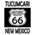 Tucumcari New Mexico Historic Route 66 Novelty Rectangle Sticker Decal
