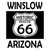 Winslow Arizona Historic Route 66 Novelty Rectangle Sticker Decal