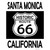 Santa Monica California Historic Route 66 Novelty Rectangle Sticker Decal