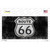 Route 66 Black & White Novelty Sticker Decal