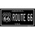 Route 66 Arizona Black Novelty Sticker Decal