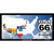Route 66 8 Flags Clouds Novelty Sticker Decal