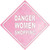 Danger Women Shopping Novelty Diamond Sticker Decal