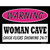 Woman Cave Chick Flicks Showing Novelty Rectangle Sticker Decal