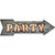 Party Bulb Letters Novelty Arrow Sticker Decal
