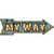 My Way Bulb Letters Novelty Arrow Sticker Decal