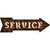 Service Bulb Letters Novelty Arrow Sticker Decal