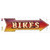 Bikes Bulb Letters Novelty Arrow Sticker Decal
