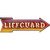 Lifeguard Bulb Letters Novelty Arrow Sticker Decal