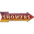 Showers Bulb Letters Novelty Arrow Sticker Decal