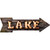 Lake Bulb Letters Novelty Arrow Sticker Decal