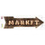 Market Bulb Letters Novelty Arrow Sticker Decal