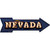 Nevada Bulb Lettering Novelty Arrow Sticker Decal