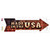 Made in the USA Bulb Letters Novelty Arrow Sticker Decal