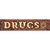 Drugs Bulb Lettering Novelty Narrow Sticker Decal