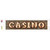 Casino Bulb Lettering Novelty Narrow Sticker Decal