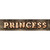 Princess Bulb Lettering Novelty Narrow Sticker Decal