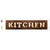 Kitchen Bulb Lettering Novelty Narrow Sticker Decal