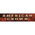 American Grown Bulb Lettering Novelty Narrow Sticker Decal