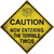 Entering Terrible Twos Xing Novelty Diamond Sticker Decal