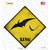 Pterodactyls Xing Novelty Diamond Sticker Decal