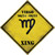 Virgo Zodiac Symbol Xing Novelty Diamond Sticker Decal