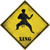 Kung Fu Martial Artist Xing Novelty Diamond Sticker Decal