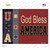God Bless America Novelty Rectangle Sticker Decal