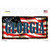 Georgia on American Flag Novelty Sticker Decal