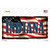 Indiana on American Flag Novelty Sticker Decal