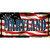 Maryland on American Flag Novelty Sticker Decal