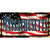 Massachusetts on American Flag Novelty Sticker Decal