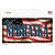 Nebraska on American Flag Novelty Sticker Decal