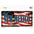 New Mexico on American Flag Novelty Sticker Decal