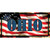 Ohio on American Flag Novelty Sticker Decal