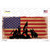 Grunge American Flag with Soldiers Novelty Sticker Decal