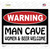 Man Cave Women And Beer Welcome Novelty Rectangle Sticker Decal