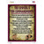 Cowgirls Ten Commandments Maroon Novelty Rectangle Sticker Decal