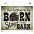 What Happens In The Barn Novelty Rectangle Sticker Decal