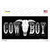 Cowboy Longhorn Skull Novelty Sticker Decal