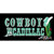 Cowboy Cadillac Novelty Sticker Decal