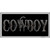 Cowboy Black Novelty Sticker Decal