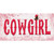 Cowgirl Pink Novelty Sticker Decal