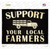 Support Farmers Novelty Rectangle Sticker Decal