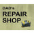 Dads Repair Shop Novelty Rectangle Sticker Decal