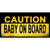 Caution Baby On Board Novelty Sticker Decal