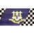 Connecticut Racing Flag Novelty Sticker Decal