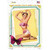 Photo Of Girl Vintage Pinup Novelty Rectangle Sticker Decal