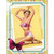 Photo Of Girl Vintage Pinup Novelty Rectangle Sticker Decal