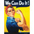 We Can Do It Vintage Poster Novelty Rectangle Sticker Decal